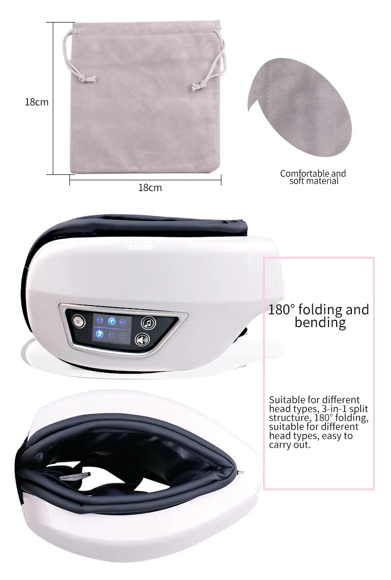 Relaxing Eye Massager with Vibration & Heat