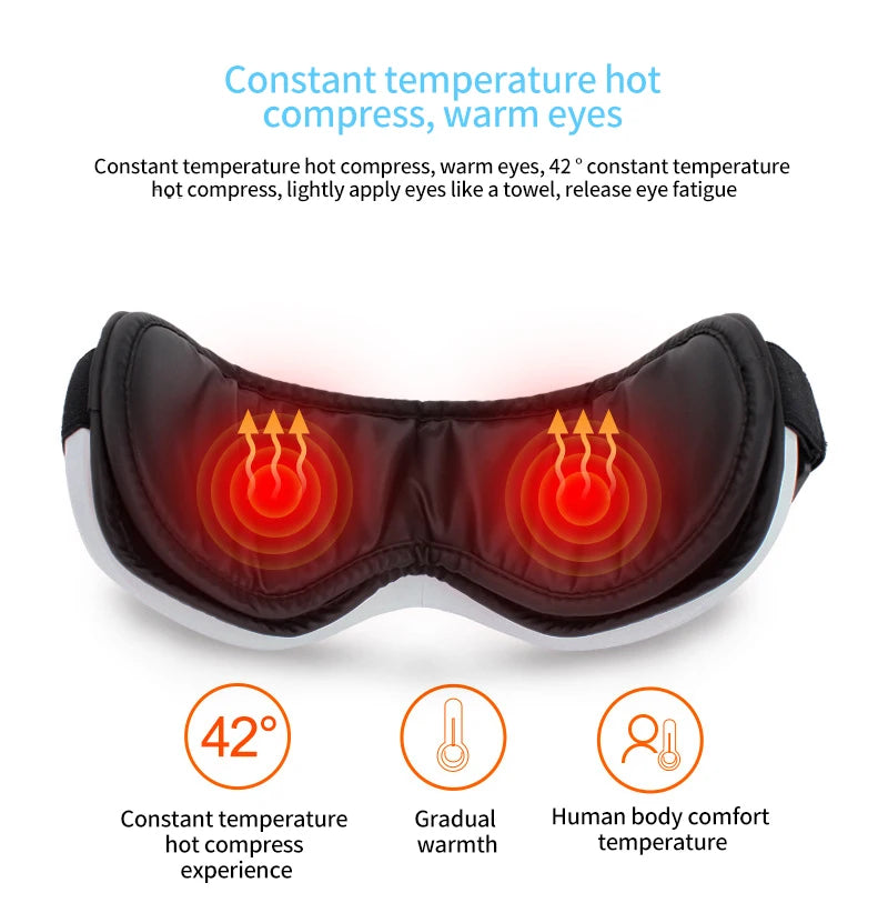 Relaxing Eye Massager with Vibration & Heat