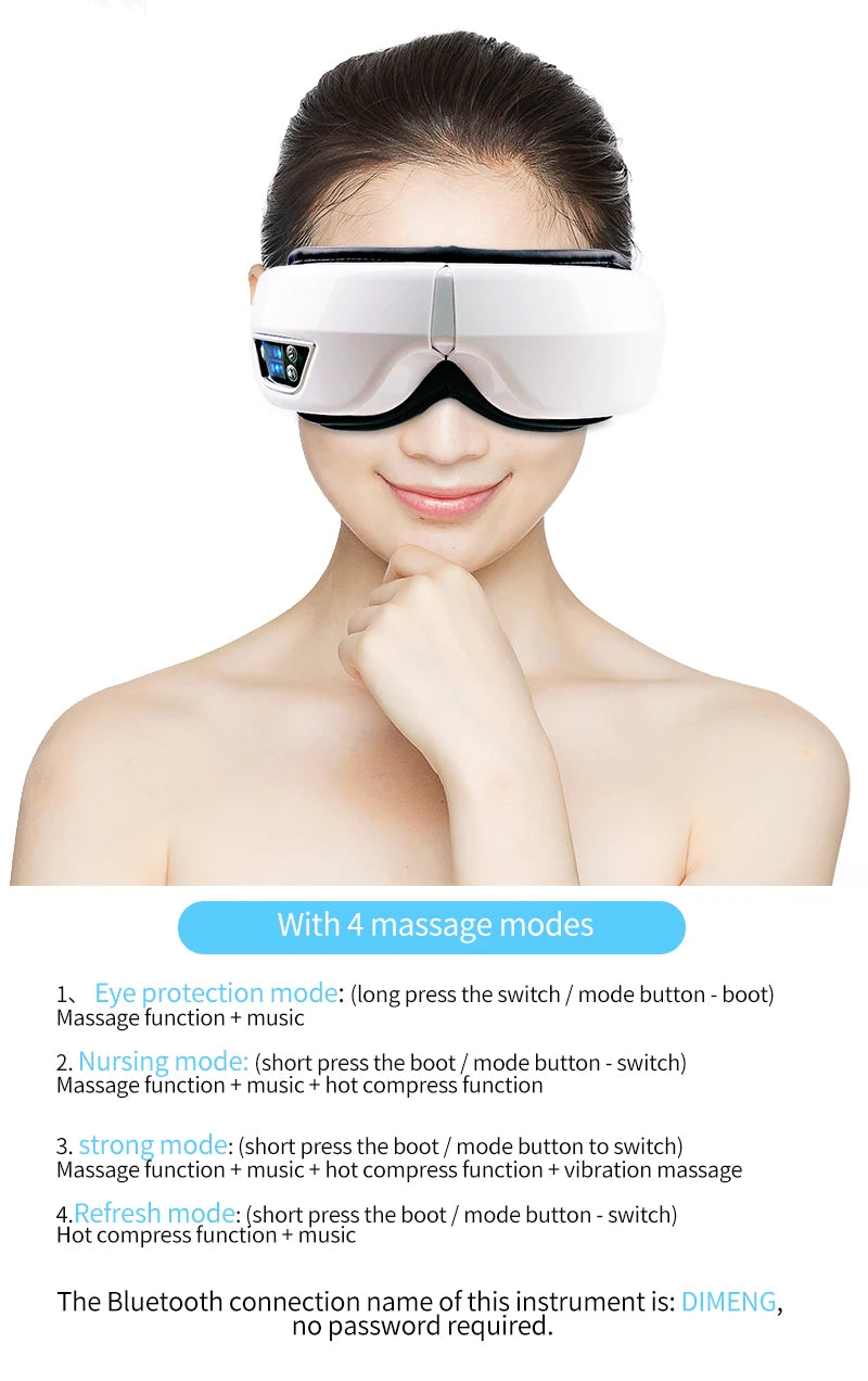 Relaxing Eye Massager with Vibration & Heat