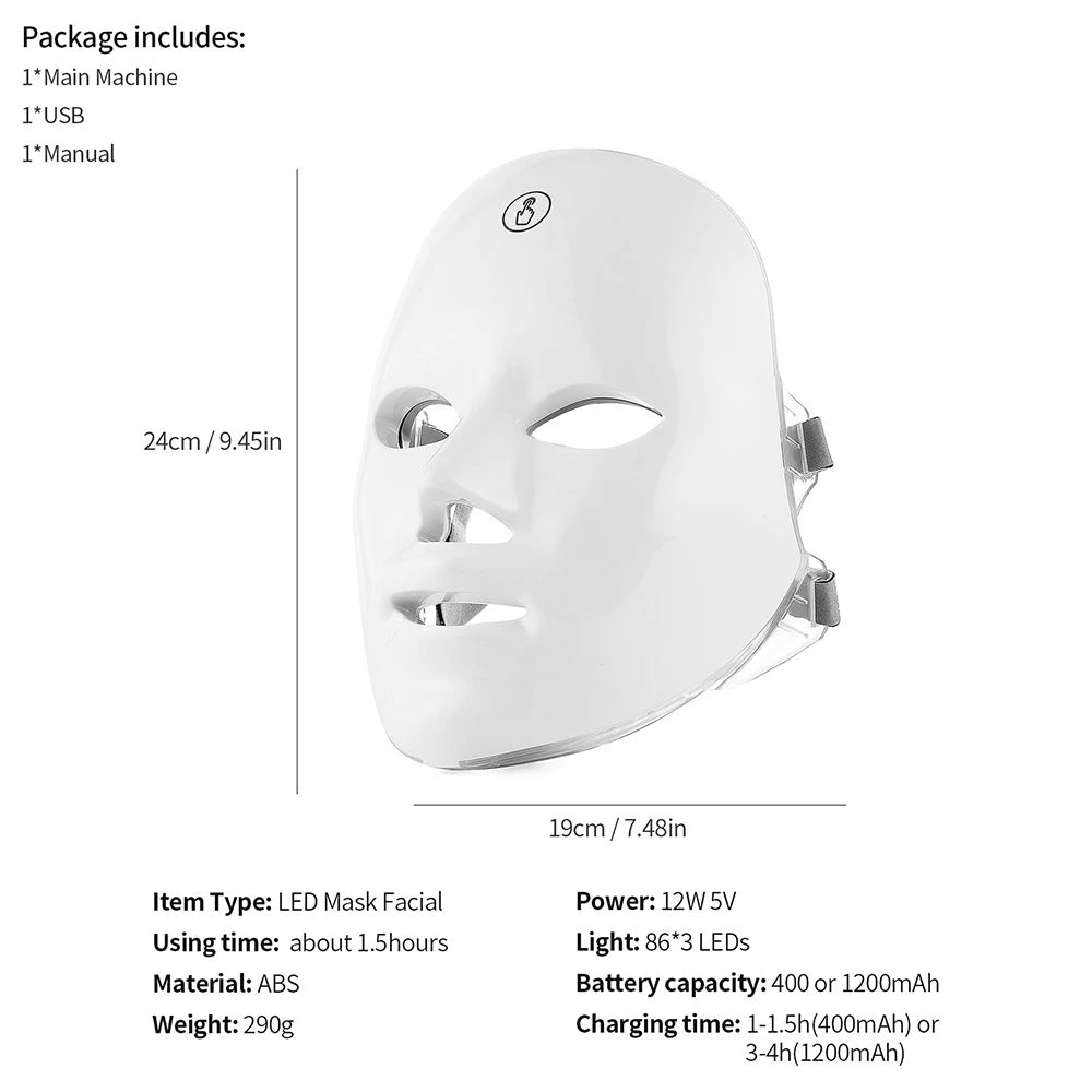 Skin Brightening LED Photon Mask